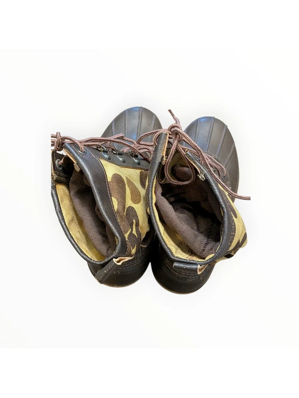 Vintage LaCrosse 1356 Duck Boots Camo Insulated USA Made Men's 9 M Hunting